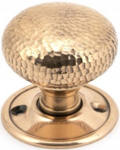 Hammered Mushroom Mortice/Rim Door Knob Set